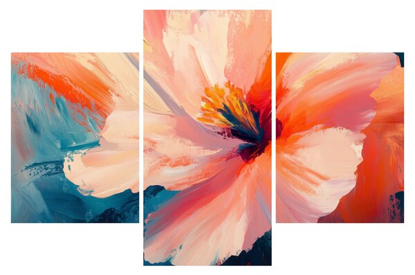 Tablou - Floare pictată (90x60 cm)
