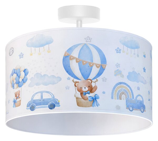 Plafoniere Duolla, Kids Print, Albastru, Cameră pentru copii, Țesătură / Textil