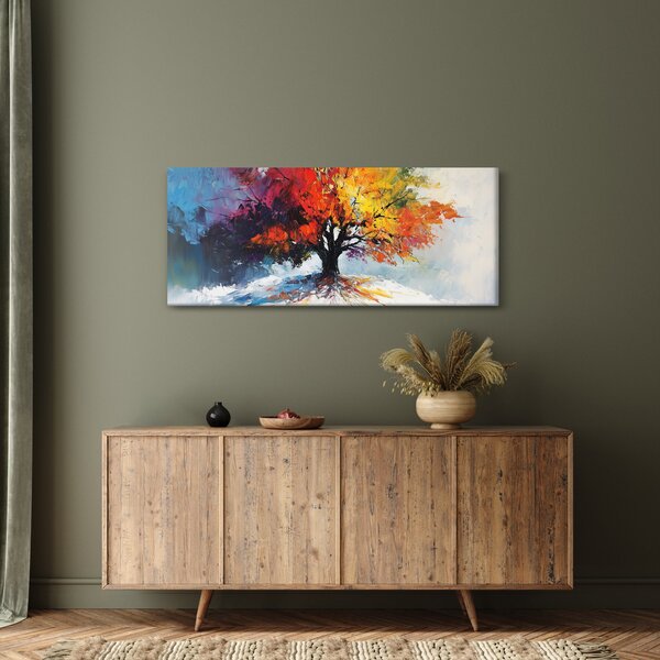 Tablou - Copac multicolor (120x50 cm)