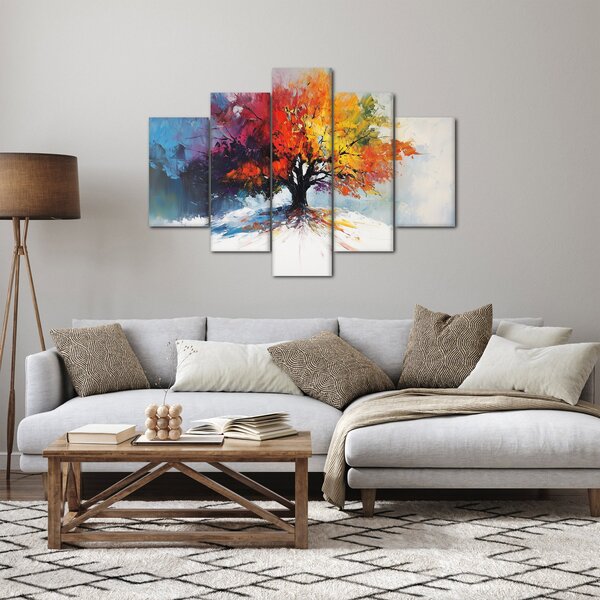 Tablou - Copac multicolor (150x105 cm)