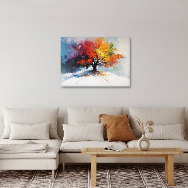 Tablou - Copac multicolor (70x50 cm)