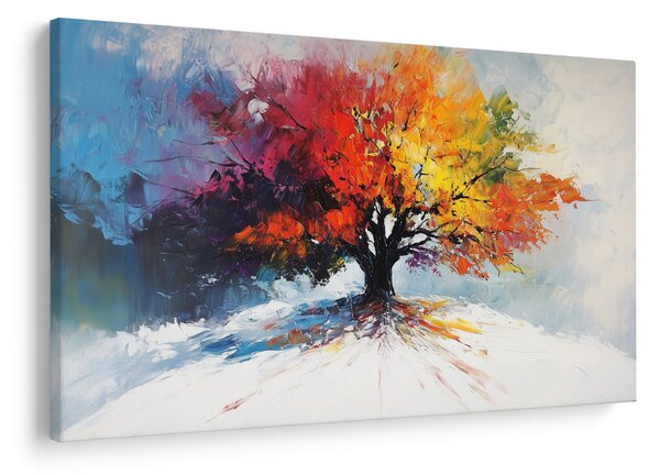 Tablou - Copac multicolor (90x60 cm)