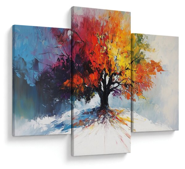 Tablou - Copac multicolor (90x60 cm)