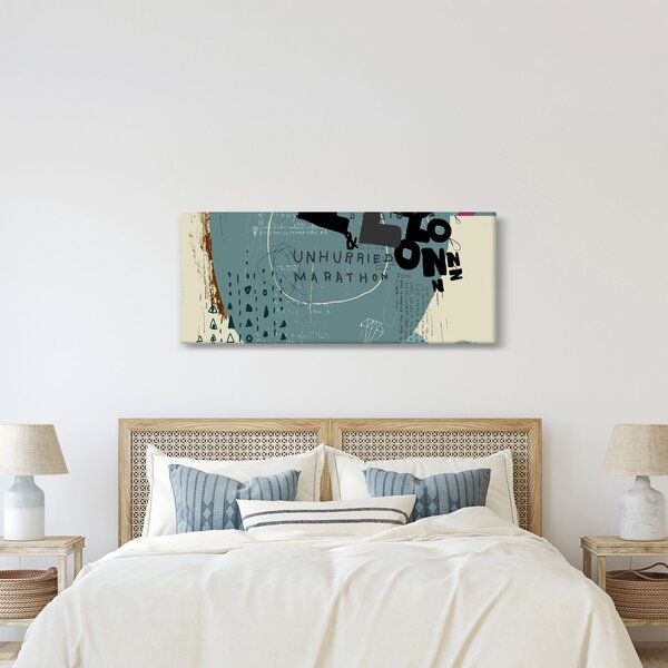 Tablou - Flying balon cu curcubeu (120x50 cm)