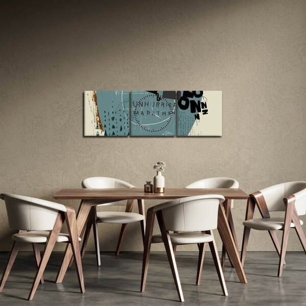 Tablou - Flying balon cu curcubeu (cu ceas) (90x30 cm)