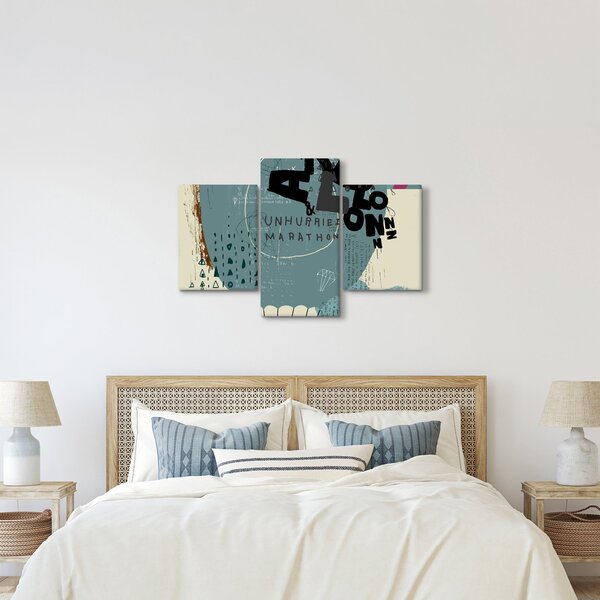 Tablou - Flying balon cu curcubeu (90x60 cm)
