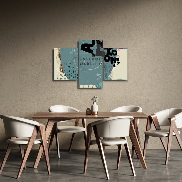 Tablou - Flying balon cu curcubeu (90x60 cm)