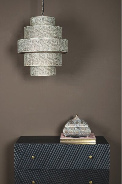 PTMD - Candelabru suspendat pe lanț NARINDE 1xE27/40W/230V diam. 40 cm