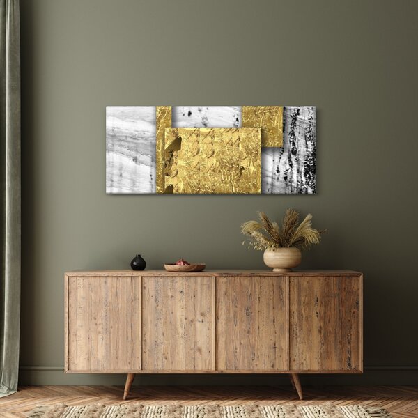 Tablou - Pătrate de aur N⁰1 (120x50 cm)