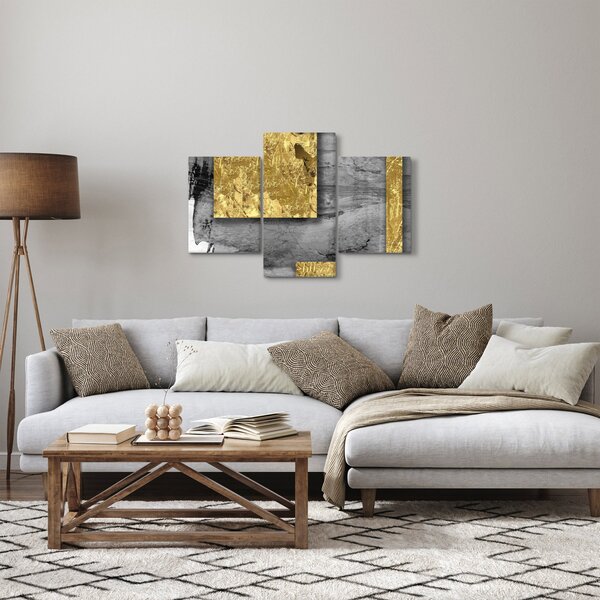Tablou - Pătrate de aur N⁰2 (90x60 cm)