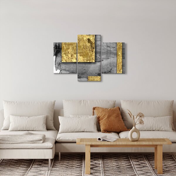 Tablou - Pătrate de aur N⁰2 (90x60 cm)