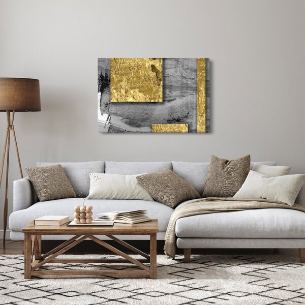 Tablou - Pătrate de aur N⁰2 (90x60 cm)