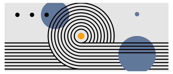 Tablou - Abstracție minimalistă N⁰1 (120x50 cm)