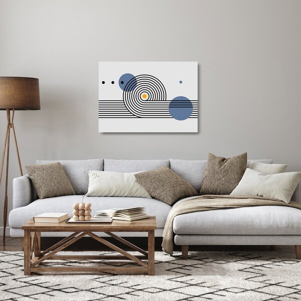 Tablou pe sticlă - Abstracție minimalistă N⁰1 (70x50 cm)