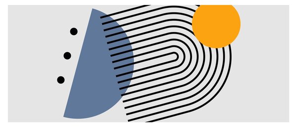 Tablou - Abstracție minimalistă N⁰2 (120x50 cm)