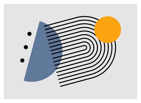 Tablou - Abstracție minimalistă N⁰2 (70x50 cm)