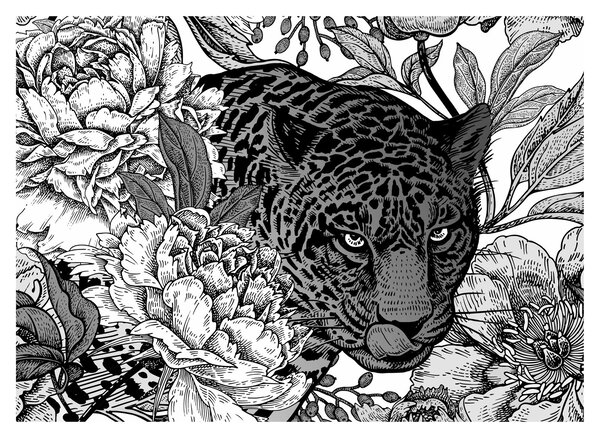 Tablou - Grădină exotică (70x50 cm)