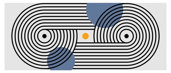 Tablou - Abstracție minimalistă N⁰3 (120x50 cm)