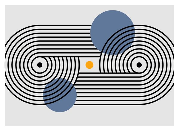 Tablou - Abstracție minimalistă N⁰3 (70x50 cm)