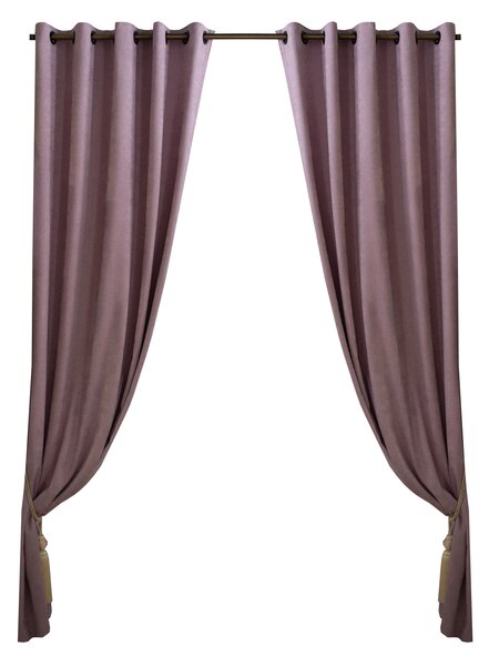 Set draperii Velaria milas roz special, 2x140x250 cm