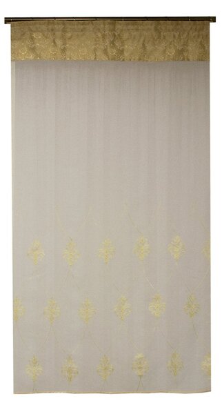 Perdea Velaria in baroc ivoire si tafta, 90x160 cm