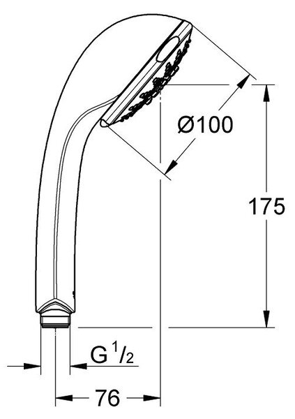 Grohe Relexa duș de mână StarLight Chrome 28796000