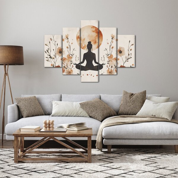 Tablou - Yoga Portocalie (150x105 cm)