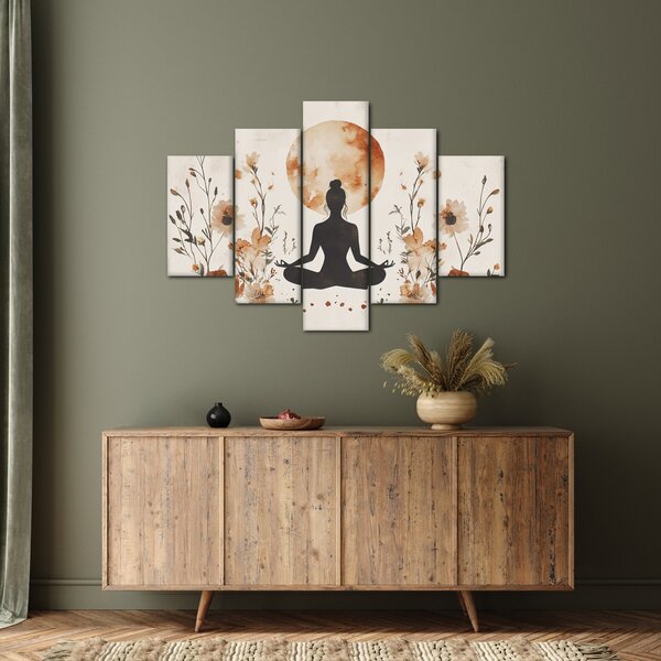 Tablou - Yoga Portocalie (150x105 cm)