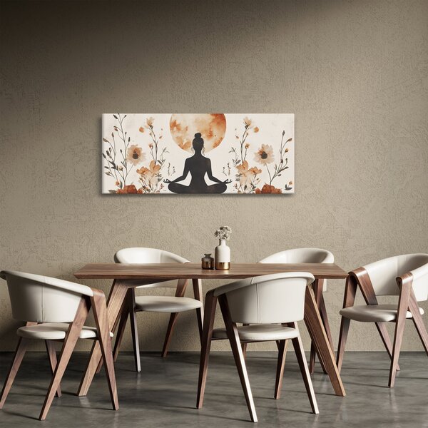Tablou - Yoga Portocalie (120x50 cm)
