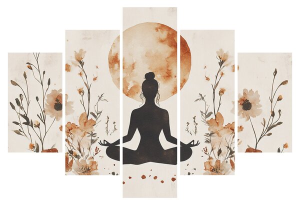 Tablou - Yoga Portocalie (150x105 cm)