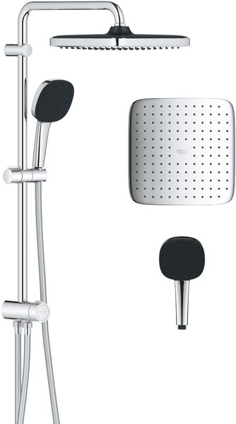Grohe Vitalio Comfort set de duș perete cu duș de ploaie StarLight Chrome 26698001
