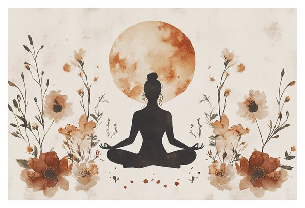 Tablou - Yoga Portocalie (90x60 cm)