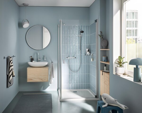 Grohe Precision Flow baterie de duș perete cu termostat StarLight Chrome 34800001