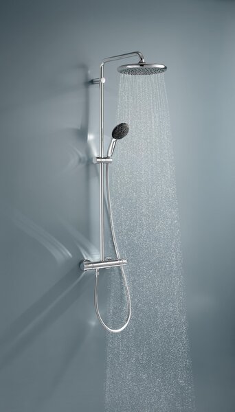 Grohe Vitalio Start System set de duș perete cu termostat cu duș de ploaie crom 26677001