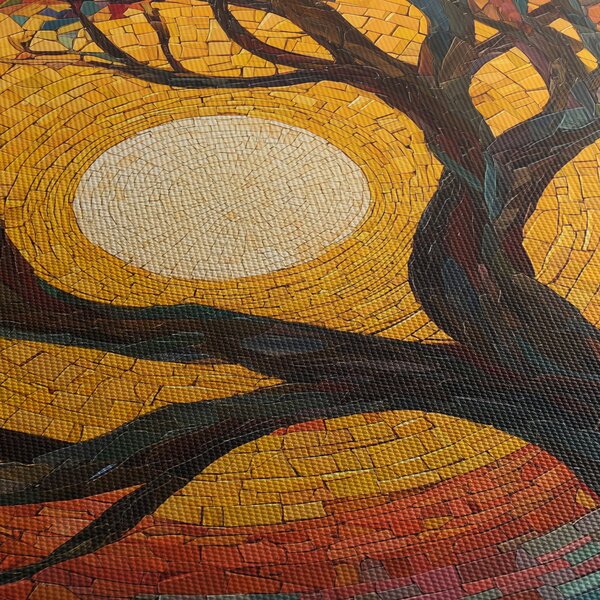 Tablou - Soarele în coroana arborelui vieții (150x105 cm)