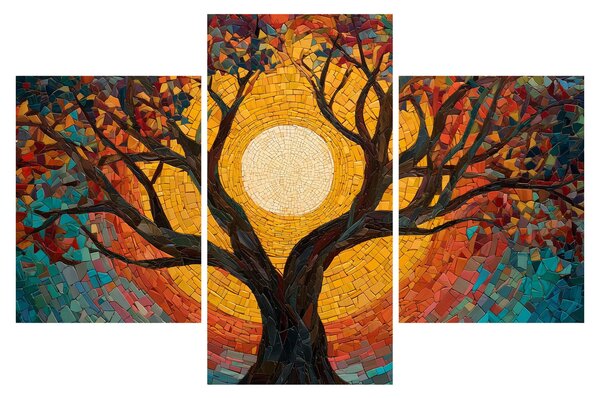 Tablou - Soarele în coroana arborelui vieții (90x60 cm)