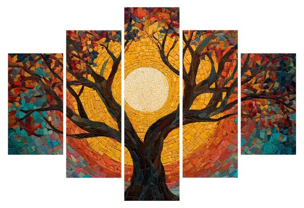 Tablou - Soarele în coroana arborelui vieții (150x105 cm)