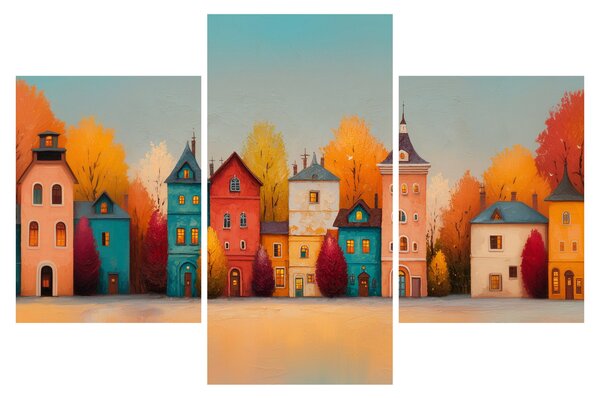 Tablou - Sat de toamnă (90x60 cm)