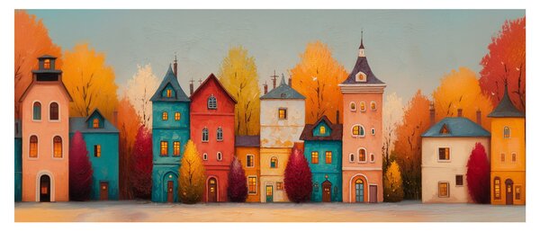 Tablou - Sat de toamnă (120x50 cm)