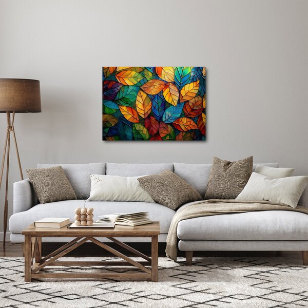 Tablou - Mozaic din frunze (70x50 cm)