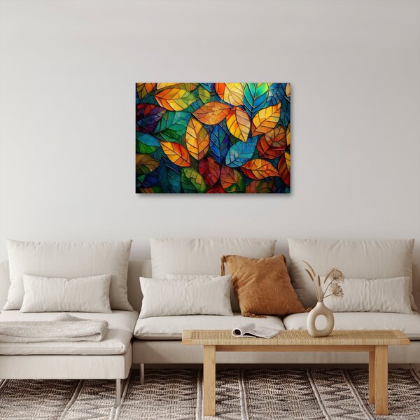 Tablou - Mozaic din frunze (70x50 cm)
