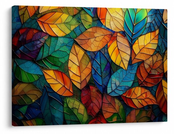 Tablou - Mozaic din frunze (70x50 cm)