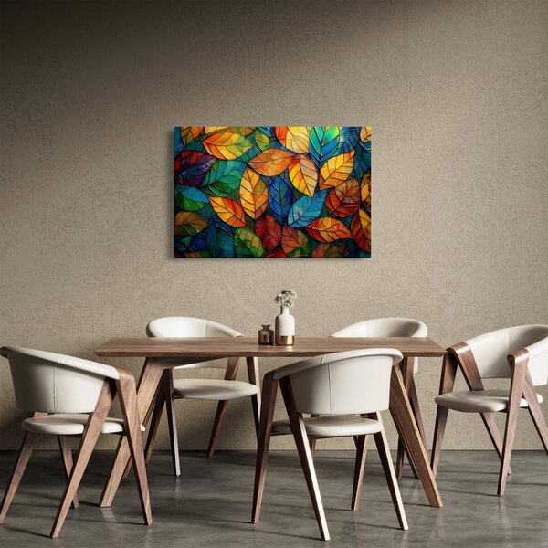 Tablou - Mozaic din frunze (90x60 cm)