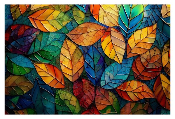 Tablou - Mozaic din frunze (90x60 cm)