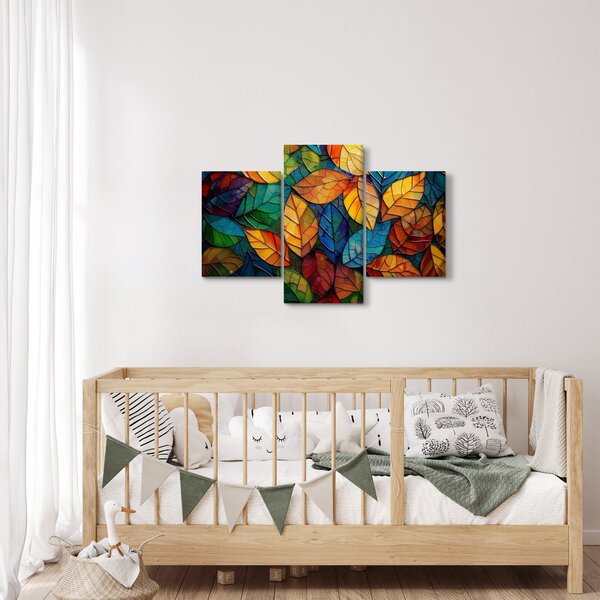 Tablou - Mozaic din frunze (90x60 cm)