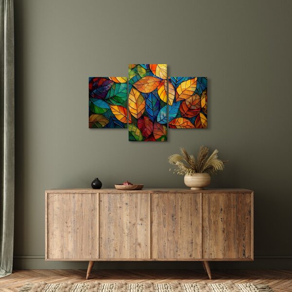 Tablou - Mozaic din frunze (90x60 cm)