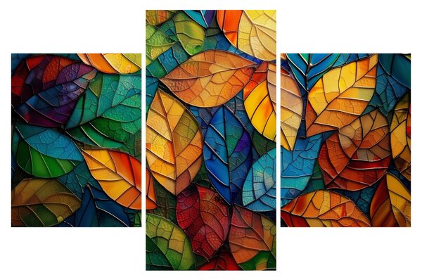 Tablou - Mozaic din frunze (90x60 cm)
