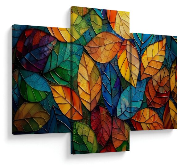 Tablou - Mozaic din frunze (90x60 cm)