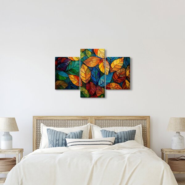 Tablou - Mozaic din frunze (90x60 cm)