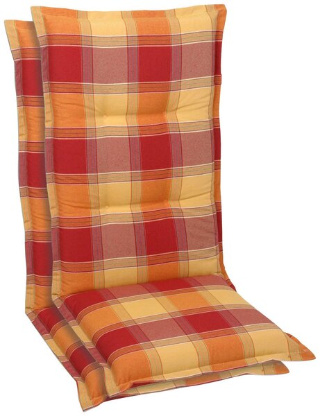 Set 2 perne GO-DE portocalii pentru scaun 120x50 cm